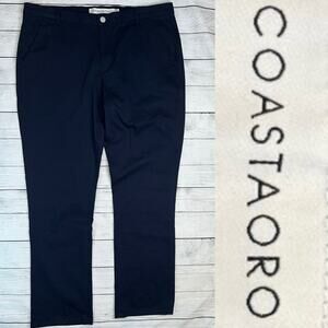 Coastaoro NWOT Men's Navy Blue Chino Pants Cotton Stretch Size 36